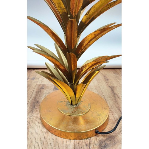 327 - MAISON JANSEN STYLE FLOOR LAMP, palm tree design, gilt metal, 160cm H.