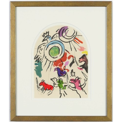 122 - MARC CHAGALL, The Twelve Tribes, small twelve lithographs in colour, printed in Paris by Mourlot 196... 