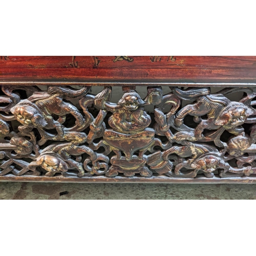 162 - CABINET, Chinese Shanxi style, two doors, enclosing three shelves with bottom concealing hidden stor... 