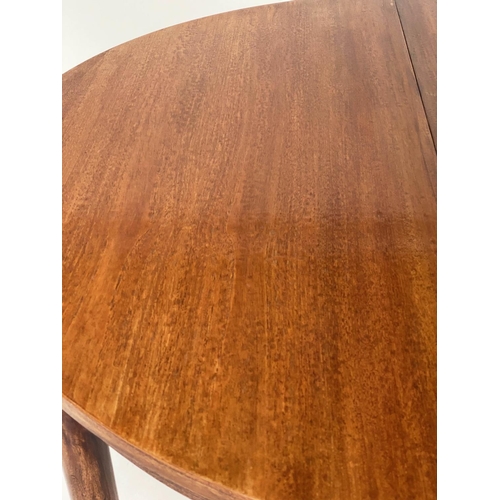 268 - DINING TABLE, 1970's Danish teak oval, extending with a fold out leaf, 164cm x 119cm x 74cm H.