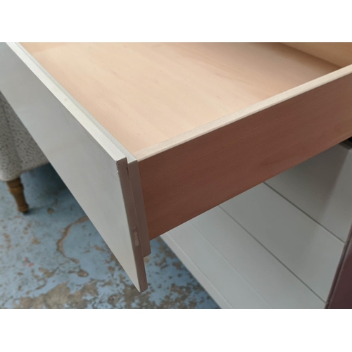 317 - POLIFORM CHEST, 95cm W x 98cm H x 53cm D with five drawers.