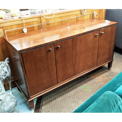 500 - KATHARINE POOLEY SIDEBOARD, 150cm W x 90cm H x 50cm D, with metal back rail.