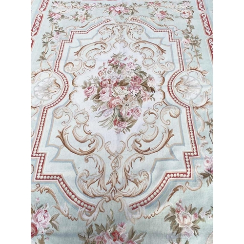 73 - FINE AUBUSSON SAVONNERIE DESIGN CARPET, 370cm x 270cm.