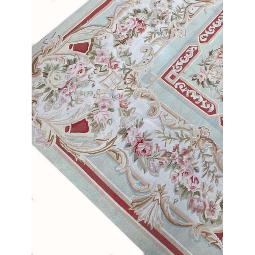 73 - FINE AUBUSSON SAVONNERIE DESIGN CARPET, 370cm x 270cm.