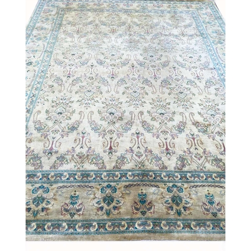 77 - FINE LAHORE BAKSHAISH DESIGN CARPET, 305cm x 240cm.