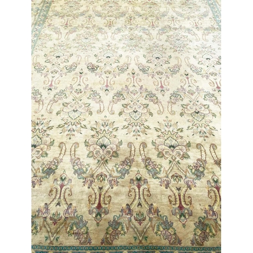 77 - FINE LAHORE BAKSHAISH DESIGN CARPET, 305cm x 240cm.