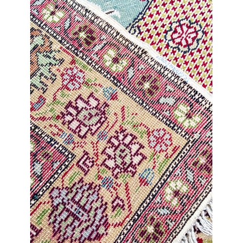 83 - ANATOLIAN KUM-KAPPI DESIGN RUG, 200cm x 130cm.