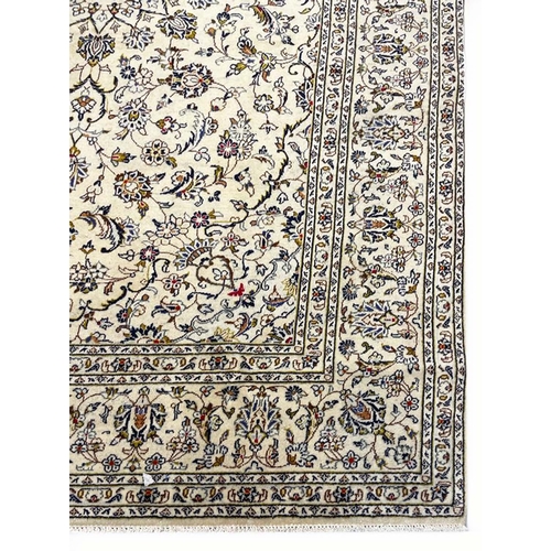 84 - FINE PERSIAN KURK KASHAN CARPET, 315cm x 200cm.