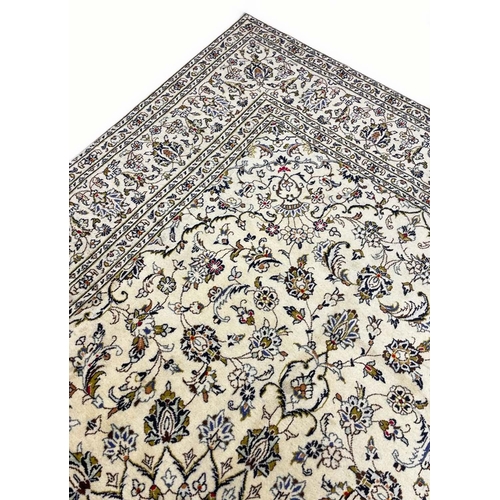 84 - FINE PERSIAN KURK KASHAN CARPET, 315cm x 200cm.