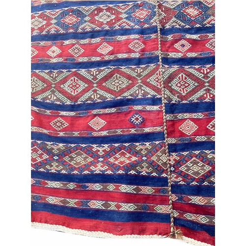 85 - ANTIQUE ANATOLIAN KILIM CARPET, 360cm x 160cm.