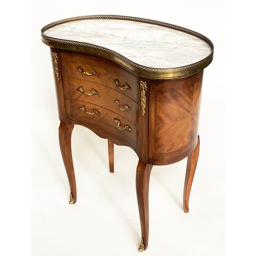 110 - LAMP TABLES, a pair, French Traditional style mahogany and gilt metal galleried and mounted, each wi... 