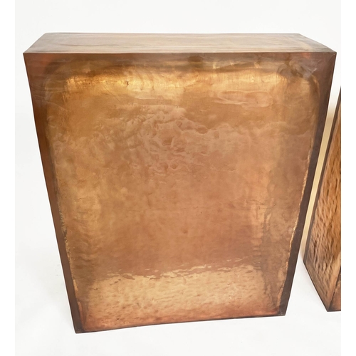 294 - LUCITE PEDESTALS, 1980s American Lucite pedestal, 96cm H x 68cm W x 28cm D. (2)