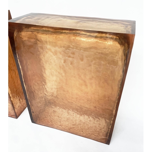 294 - LUCITE PEDESTALS, 1980s American Lucite pedestal, 96cm H x 68cm W x 28cm D. (2)