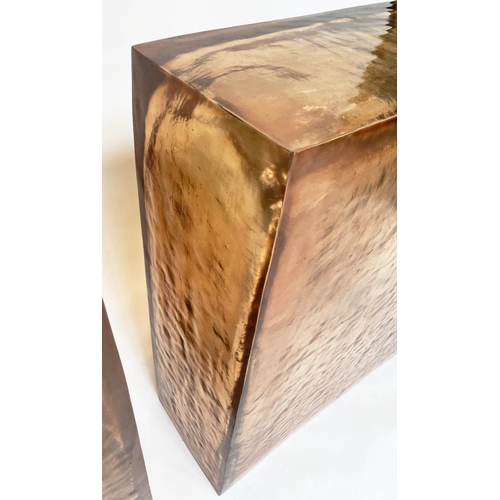 294 - LUCITE PEDESTALS, 1980s American Lucite pedestal, 96cm H x 68cm W x 28cm D. (2)