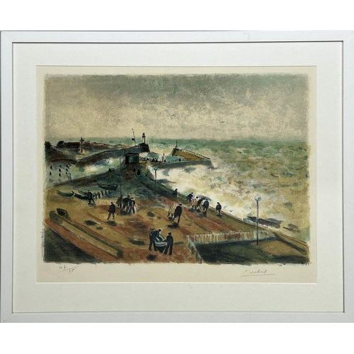 43 - GASTON SEBIRE (1920-2001), France 'Sur La Cote Normandie' lithograph, 42cm x 53cm, signed and number... 