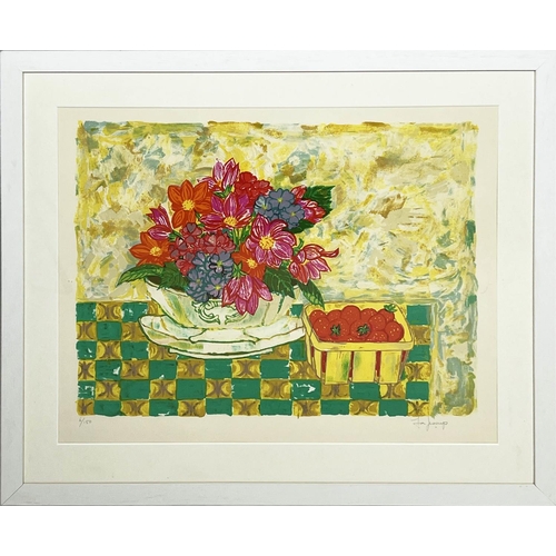 44 - FRED JESSUP (1920-2007) 'Fraises' lithograph, 47cm x 60cm, signed, numbered 61/50, framed.