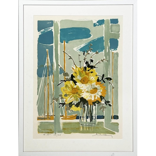 45 - MICHEL HENRI (1928-2016) 'Bouquet Amarillo' lithograph, 64cm x 42cm, signed, numbered EA23/25.