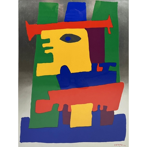 46 - JACQUES SOISSON (1928-2012) Abstract, screenprint, 56cm x 39cm, framed.