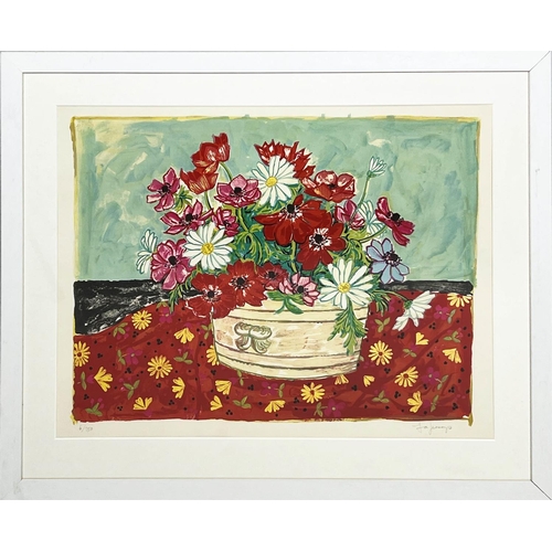 47 - FRED JESSUP (1920-2007) 'Anemonies' lithograph, 47cm x 60cm, signed, numbered, framed.