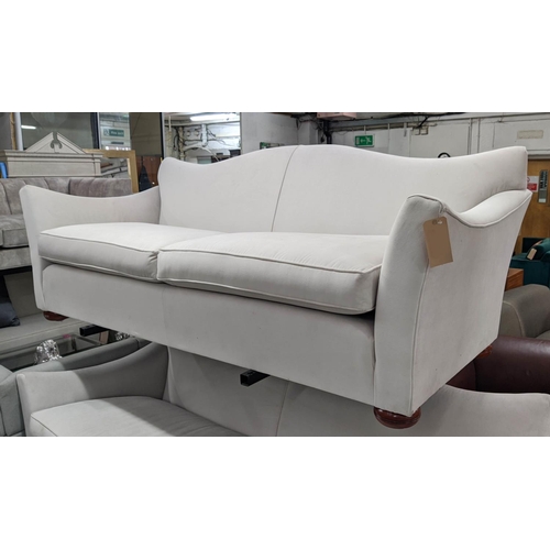 509 - SOFA, 235cm L x 86cm H with neutral upholstery.