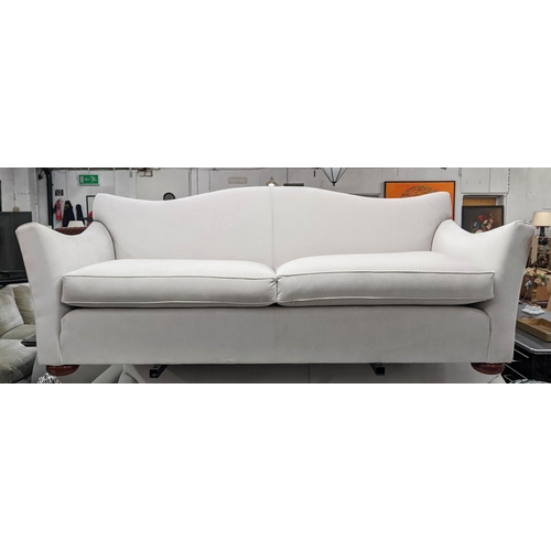 509 - SOFA, 235cm L x 86cm H with neutral upholstery.