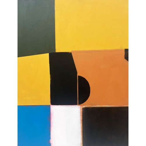 54 - PHIL JOHNS, Abstract, acrylic on canvas, 76cm x 76cm, framed.