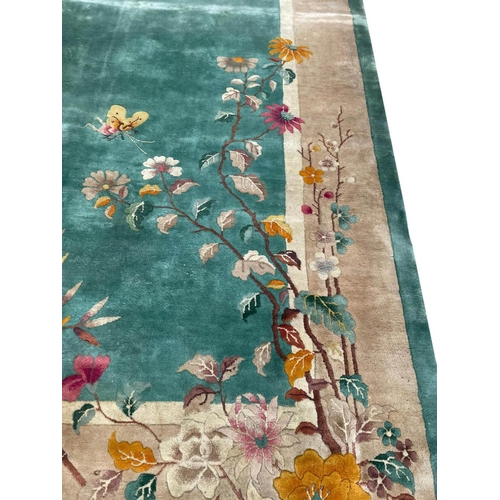 78 - CHINESE ART DECO CARPET, 390cm x 300cm.