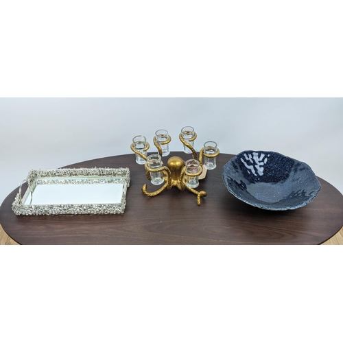 517 - COLLECTION INTEREST, including trinket dish, 320cm x 9cm, tray, 36.5cm x 20.5cm x 6cm x 21cm, octopu... 