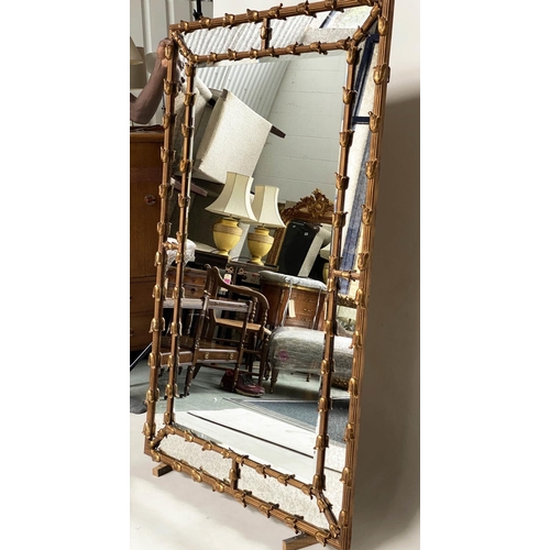 126 - WALL MIRROR, Regency style giltwood and composition with central bevelled plate and antiqued margina... 