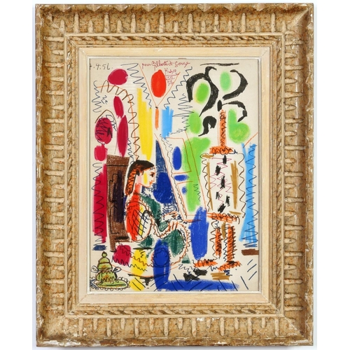 70 - PABLO PICASSO, L'Atelier De Cannes, rare lithograph printed in colours on wove paper, signed and dat... 