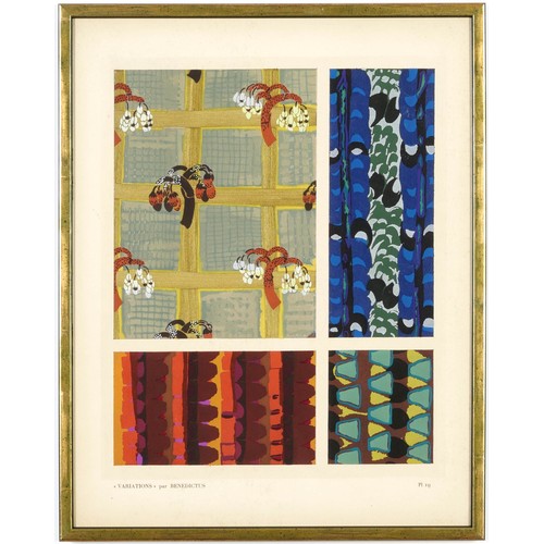 74 - EDOUARD BENEDICTUS, a rare complete set of twenty pochoir in colours, 1924 made by Jean Saude in Par... 