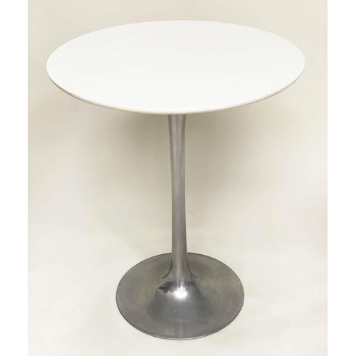 282 - ARKANA SIDE TABLE, by Maurice Burke, 1960s circular laminate raised upon spun aluminium base, 62cm W... 