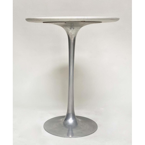 282 - ARKANA SIDE TABLE, by Maurice Burke, 1960s circular laminate raised upon spun aluminium base, 62cm W... 