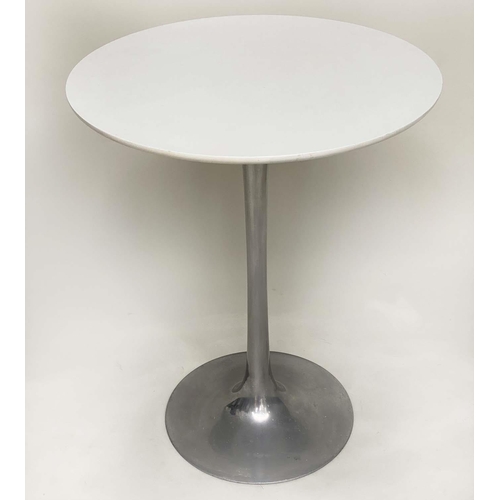 282 - ARKANA SIDE TABLE, by Maurice Burke, 1960s circular laminate raised upon spun aluminium base, 62cm W... 