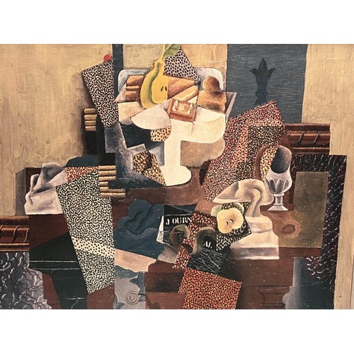 81 - AFTER PABLO PICASSO, 'Still life with compote and glass, 1914', off set lithograph, 100cm x 123cm, f... 