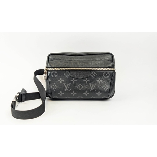 20 - LOUIS VUITTON UNISEX OUTDOOR TAIGARAMA BUMBAG, black monogram coated canvas, 2020 collection, fabric... 