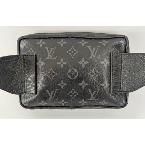 20 - LOUIS VUITTON UNISEX OUTDOOR TAIGARAMA BUMBAG, black monogram coated canvas, 2020 collection, fabric... 