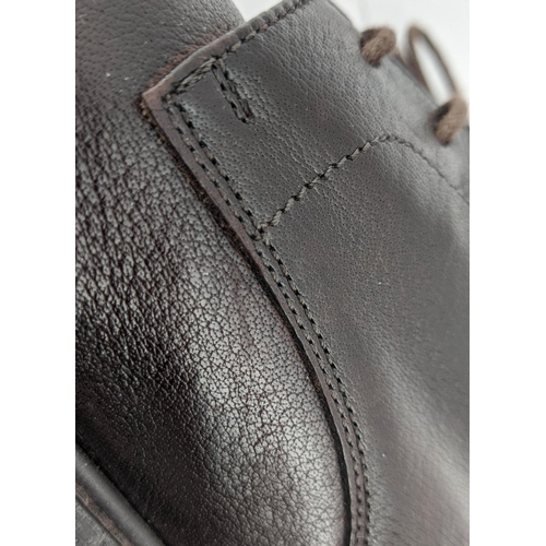 32 - PAUL SMITH MEN'S BOOTS, brown leather, made in Italy, stitched toe caps, grosgrain heel pulls, EU si... 