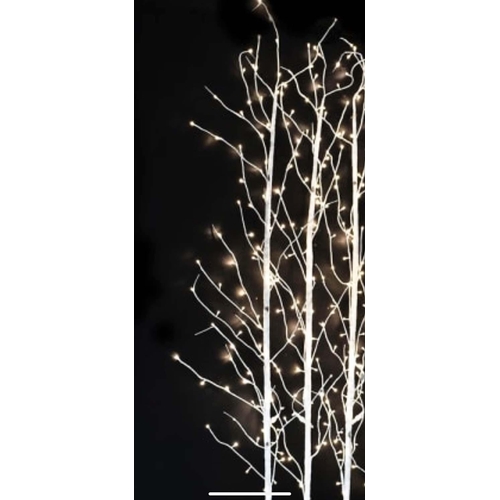 352 - FLOOR LAMP, in the form of Silver Birch trees, 300cm high, 100cm wide.