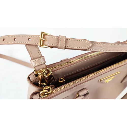 36 - PRADA CAMMEO SAFFIANO LUX SHOULDER/CROSSBODY BAG, leather, main compartment with one zippered pocket... 