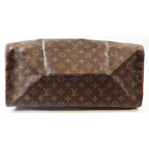 40 - LOUIS VUITTON VINTAGE SPEEDY BAG, monogram coated canvas with leather trims and two top handles, 40c... 