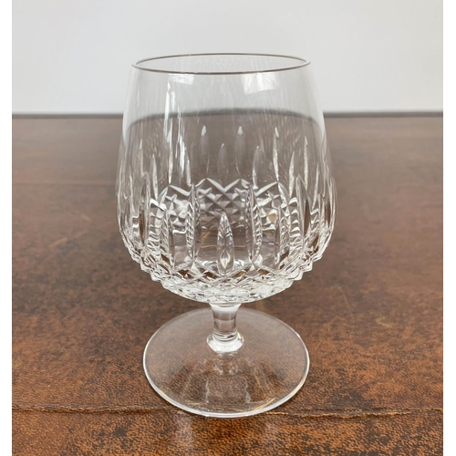 53 - STUART 'MANHATTAN' CUT CRYSTAL GLASSES, comprising eight whiskey, eight sherry, eight white wine, se... 