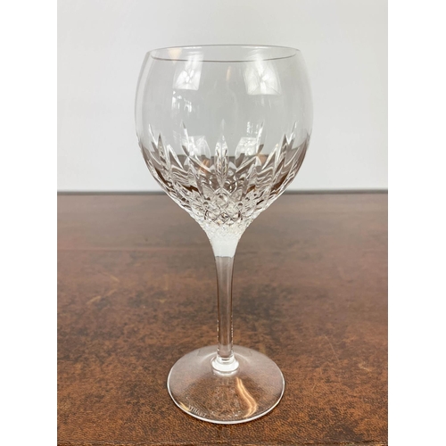 53 - STUART 'MANHATTAN' CUT CRYSTAL GLASSES, comprising eight whiskey, eight sherry, eight white wine, se... 