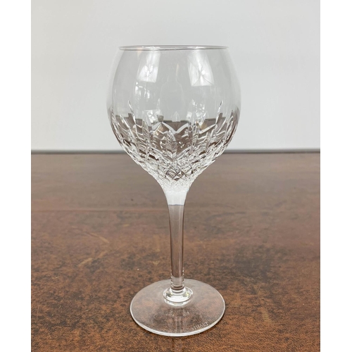 53 - STUART 'MANHATTAN' CUT CRYSTAL GLASSES, comprising eight whiskey, eight sherry, eight white wine, se... 