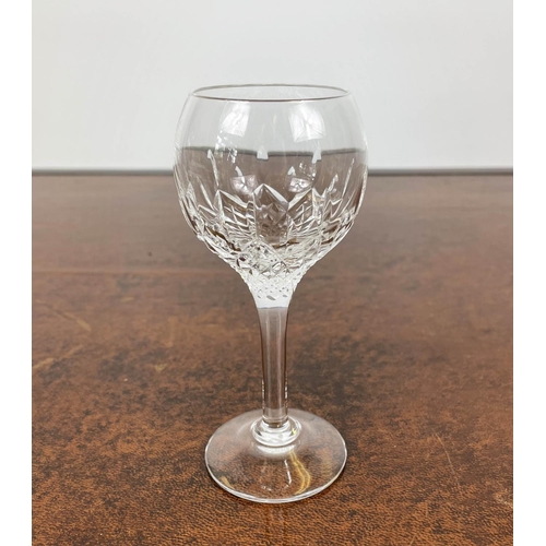 53 - STUART 'MANHATTAN' CUT CRYSTAL GLASSES, comprising eight whiskey, eight sherry, eight white wine, se... 