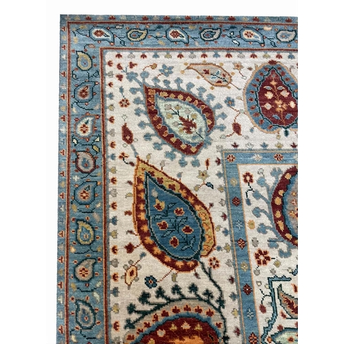 83 - FINE SUZANI DESIGN CARPET, 301cm x 196cm.