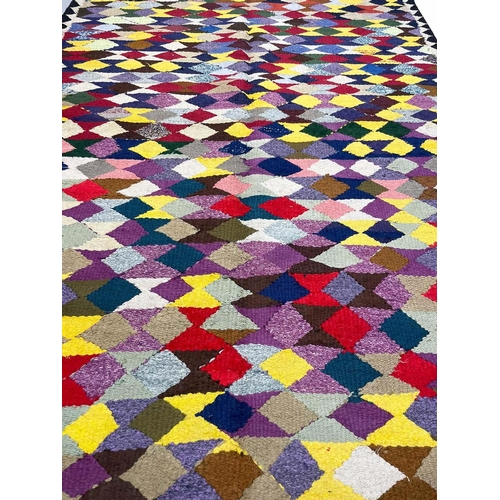 84 - VINTAGE PERSIAN KILIM, 250cm x 155cm.