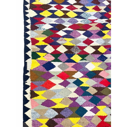 84 - VINTAGE PERSIAN KILIM, 250cm x 155cm.