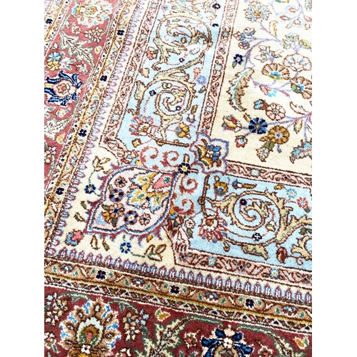 90 - ANTIQUE PERSIAN TABRIZ CARPET, 295cm x 200cm.