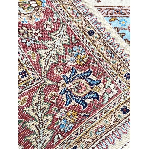 90 - ANTIQUE PERSIAN TABRIZ CARPET, 295cm x 200cm.